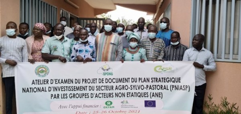 Contribution des Acteurs non Etatiques à la formulation du Plan stratégique national d’investissement du secteur agro-sylvo-pastoral (PNIASP)