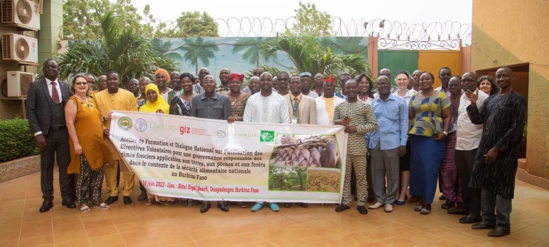 Célébration du 10eme anniversaire des Directives Volontaires pour une gouvernance responsable des régimes fonciers applicable aux terres, aux pêches, aux forêts, dans le contexte   de la sécurité alimentaire nationale au Burkina Faso (VGGT)